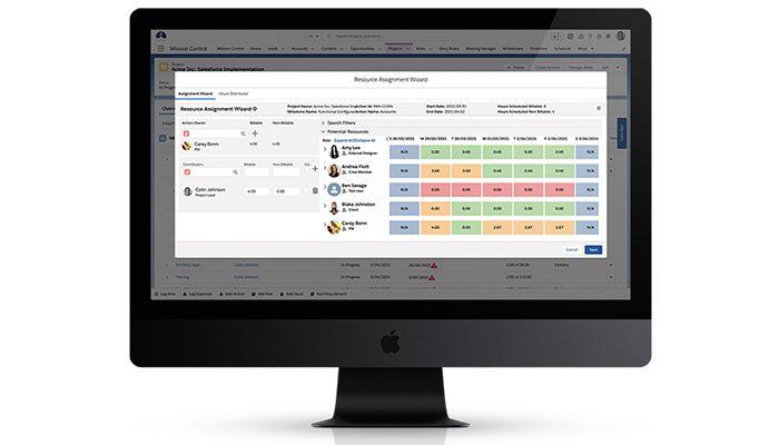 Mission Control A unique feature that allows you to easily add Contributors when creating your Actions so that you can manage the resourcing amongst the team