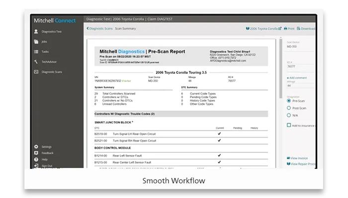 Mitchell Repair Center Workflows