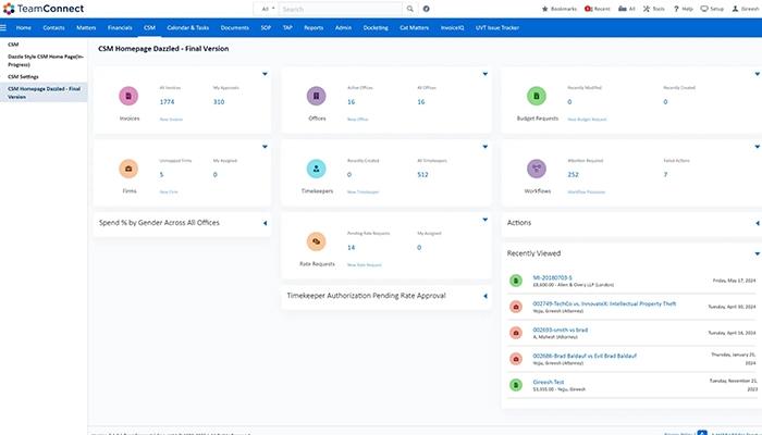 Mitratech TeamConnect CSM Homepage Dazzled Final Version