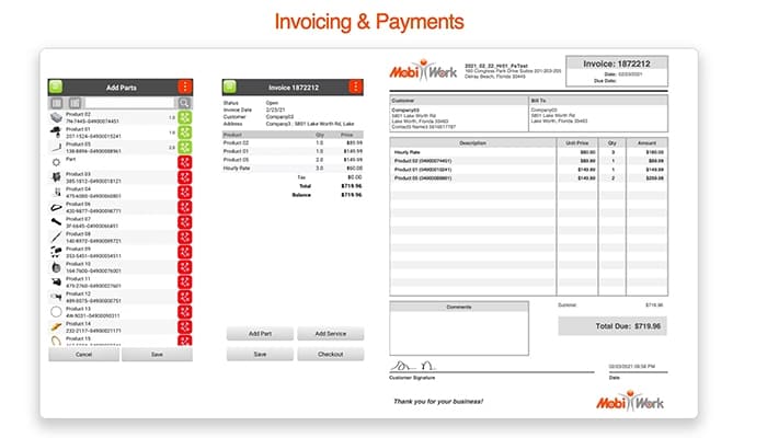 MobiWork Fast Invoicing and Payments