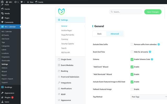 Modern Events Calendar