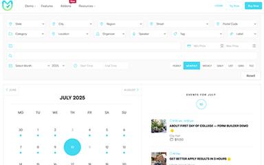 Modern Events Calendar Layouts