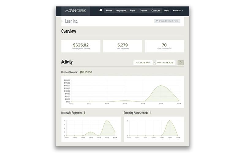 MoonClerk Dashboard