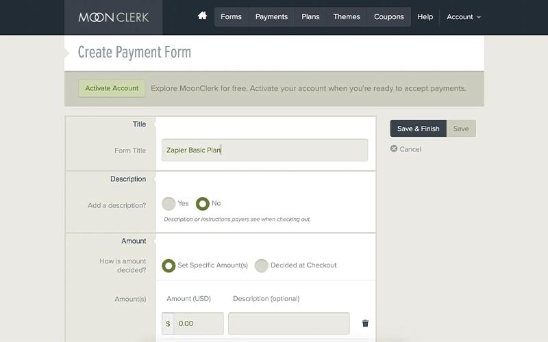 MoonClerk Payment Form