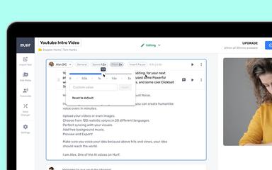 Murf AI Customizing Voiceover