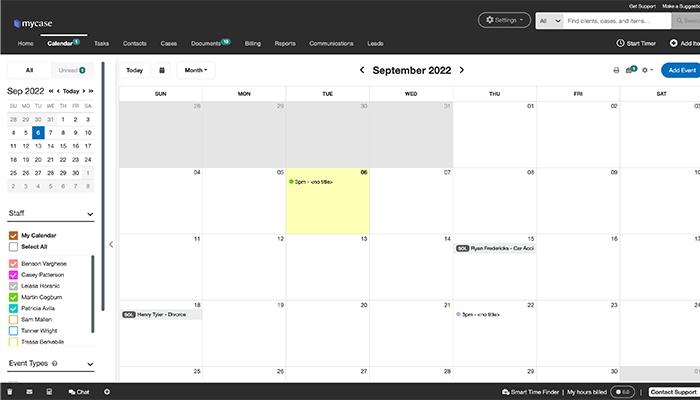 MyCase Calendar