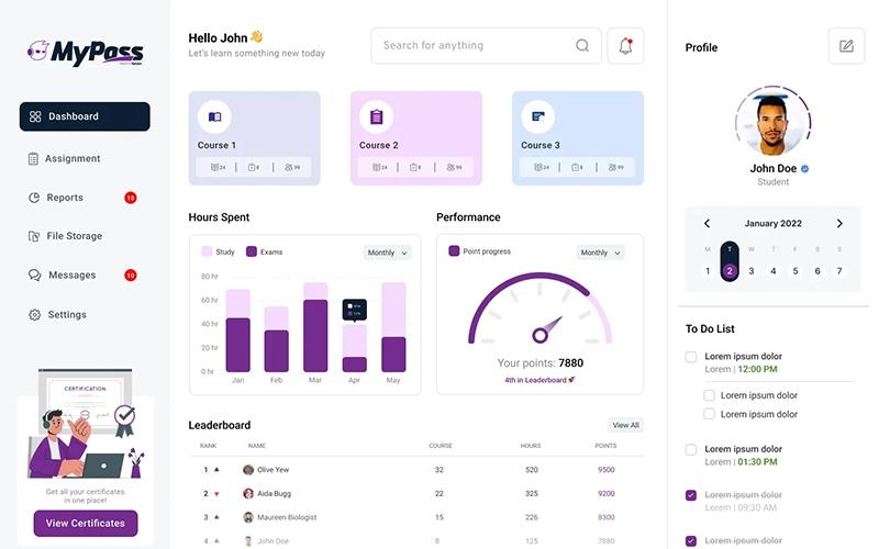 MyPass-LMS-Dashboard