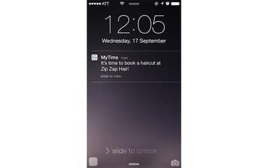 MyTime Software Push Notification