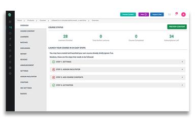 Mykademy Course Status