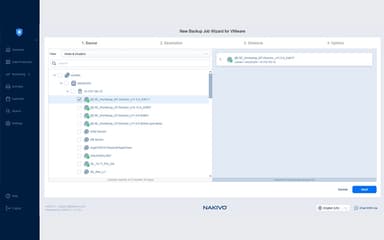 Nakivo job overview