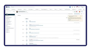 Neon CRM Timeline View