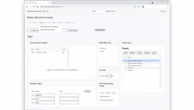New Plus & Minus Web App Sales Service Invoice