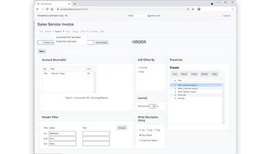 New Plus & Minus Web App Sales Service Invoice
