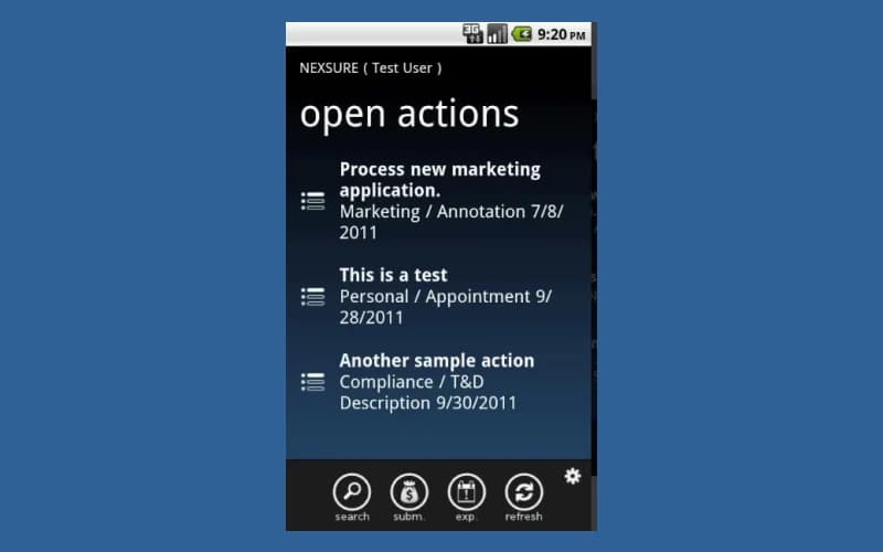 Nexsure Open Actions