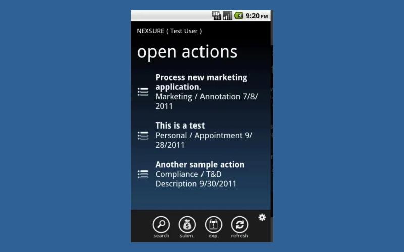 Nexsure Open Actions