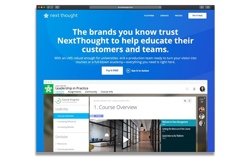 NextThought LMS View