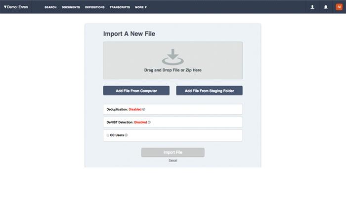 Nextpoint Import Files