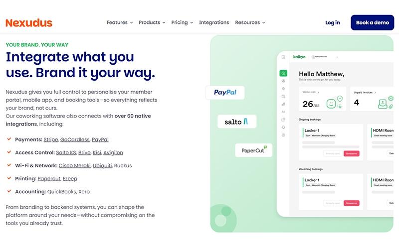 Nexudus Native Integrations
