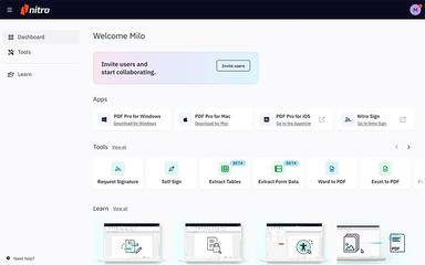 Nitro Pro Workspace