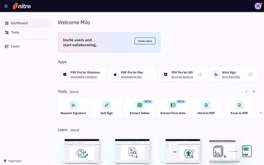 Nitro Pro Workspace