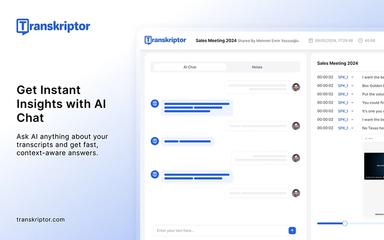 Transkriptor AI Chat