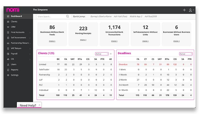 Nomi Dashboard