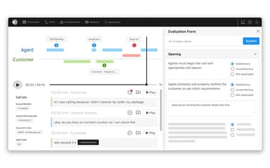 Observe Ai Call Agent Performance Evaluation