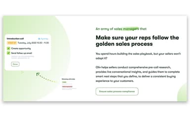 Oliv Sales Process