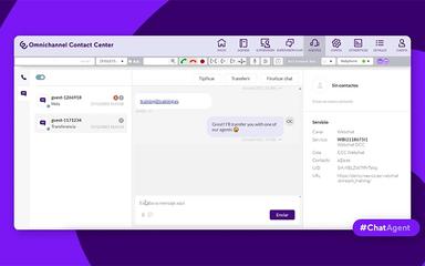Omnichannel Contact Center Chat Agent