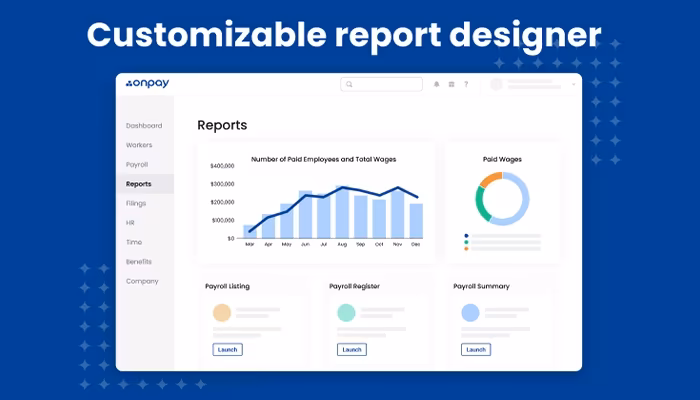 OnPay Payroll Customizable Reporting