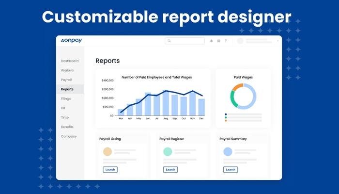 OnPay Payroll Customizable Reporting