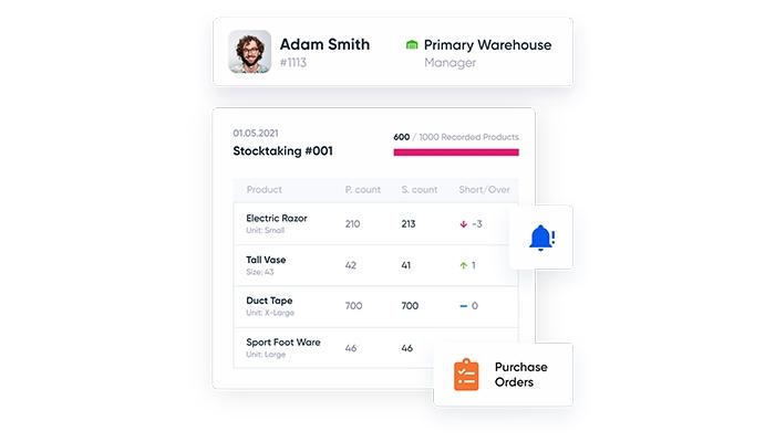 OnlineInvoices Inventory management and control system