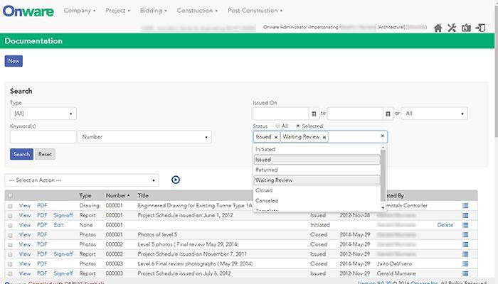 Onware Search page