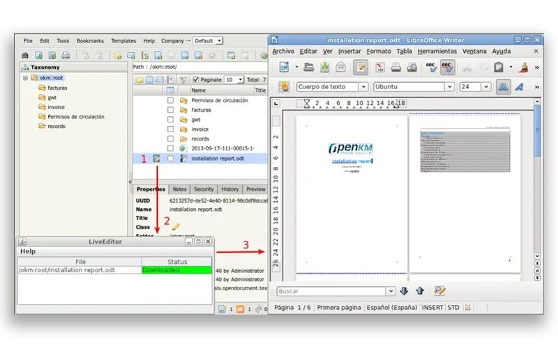 OpenKM control version