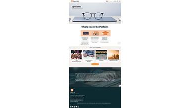Open LMS Example home page