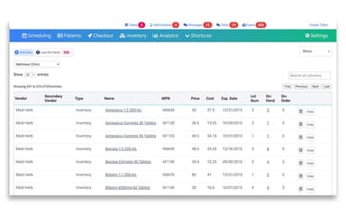 OptiMantra Patients Schedule