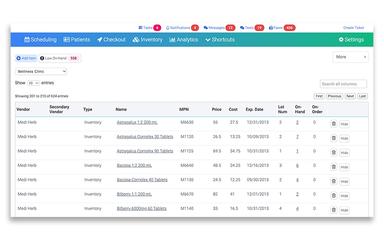OptiMantra Patients Schedule