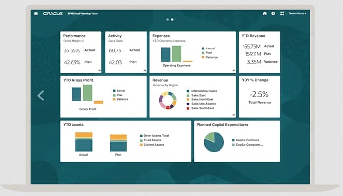 Oracle Fusion Cloud ERP Planning Vision