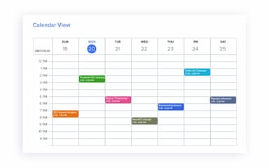 Orangescrum Calendar View