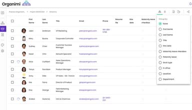 Org Chart View with Reporting Capability
