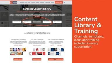 content library and training mode