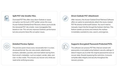 Outlook Email Recovery Unique Functionalities