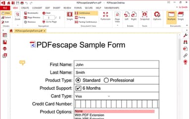 PDFescape Sample Form