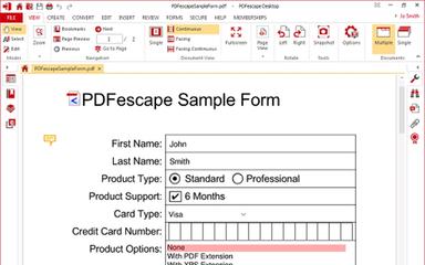 PDFescape Sample Form