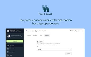 Paced Email Scheduling