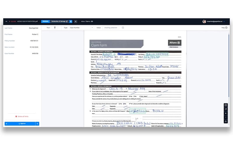 Paperbox Claim Form