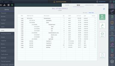 ParagonERP Bill of materials