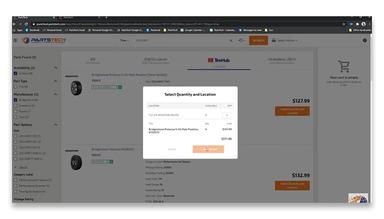 PartsTech Select Quantity