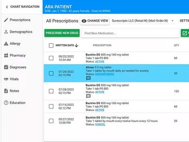 Patient Chart View