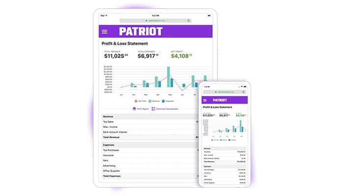 Patriot Accounting Mobile Friendly Design